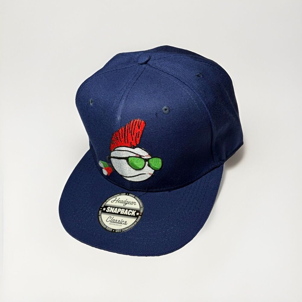 Headgear Classics Ricky Vaughn Wild Thing Snapback Hat Major League NWT Blue